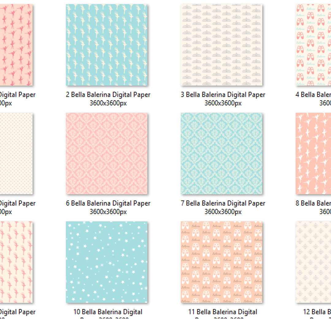 Kit Digital Papéis Bailarina  2