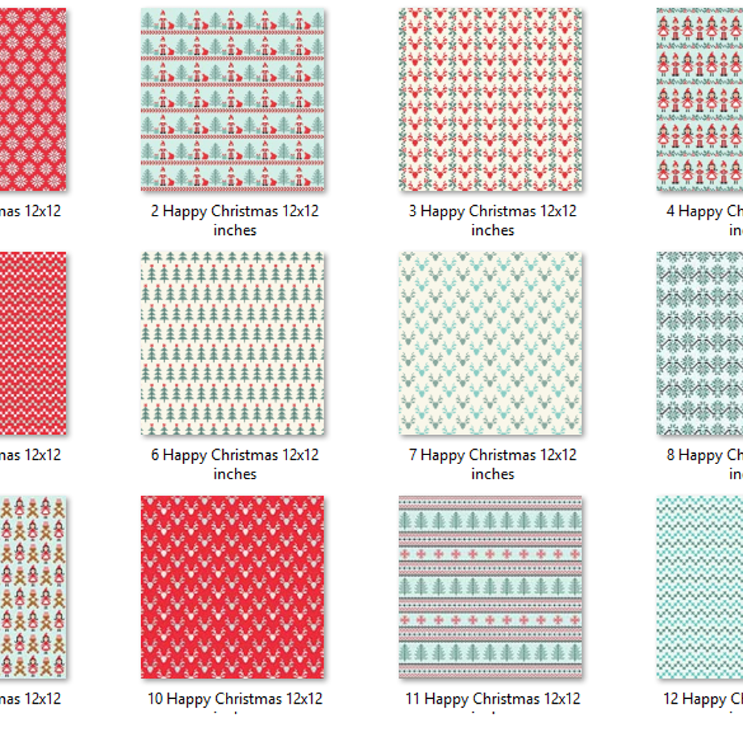 Kit Digital Papéis Feliz Natal  2