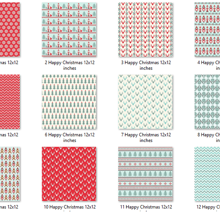 Kit Digital Papéis Feliz Natal  2