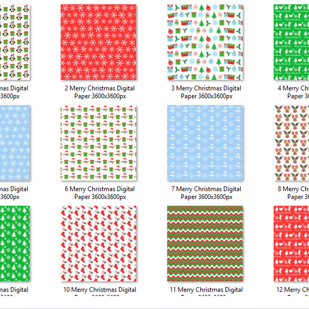Kit Digital Papéis Feliz Natal 02 2