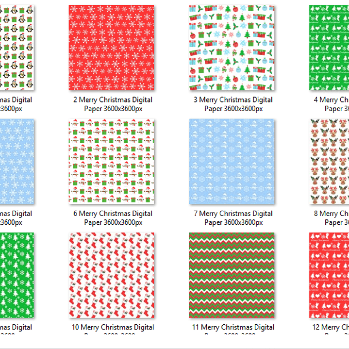Kit Digital Papéis Feliz Natal 02 2
