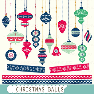 Kit Digital Bolas de Natal 