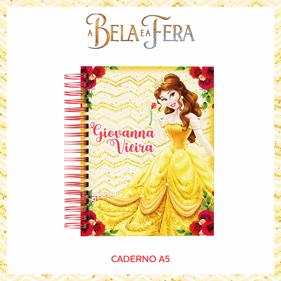 Arquivo Encadernação Escolar A Bela e a Fera 2021 3