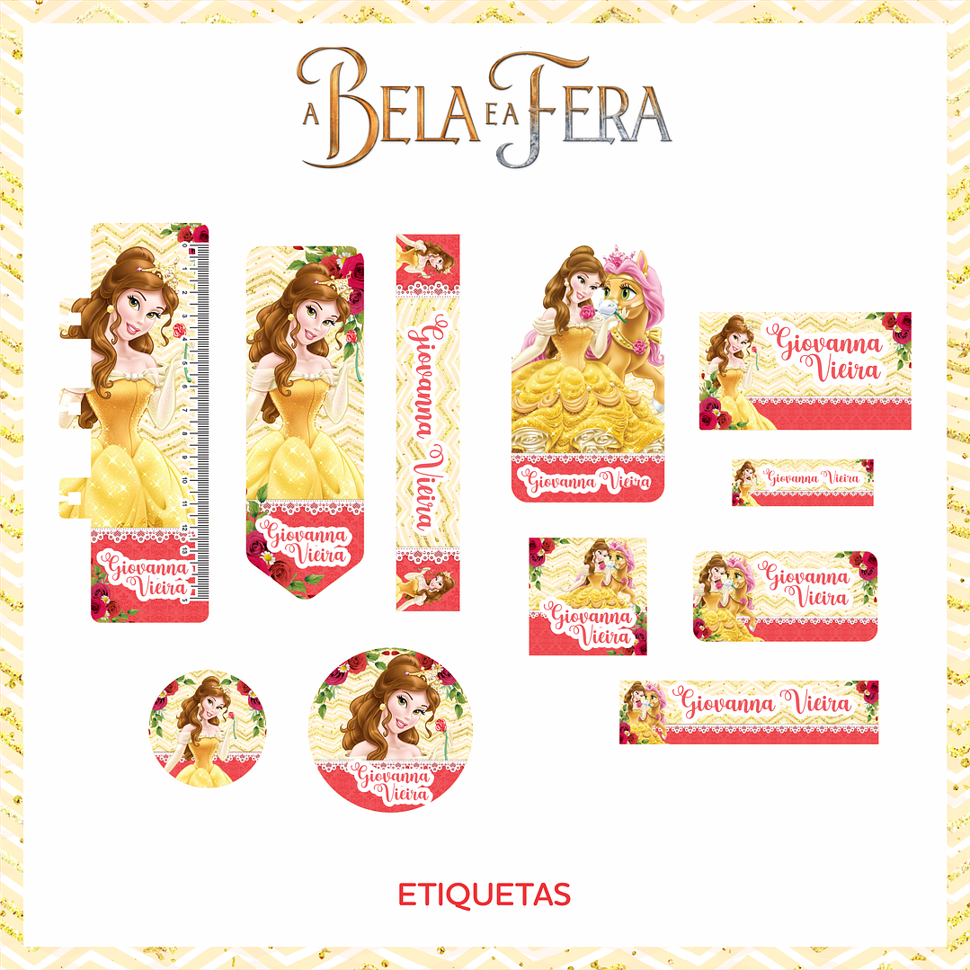 Arquivo Encadernação Escolar A Bela e a Fera 2021 4