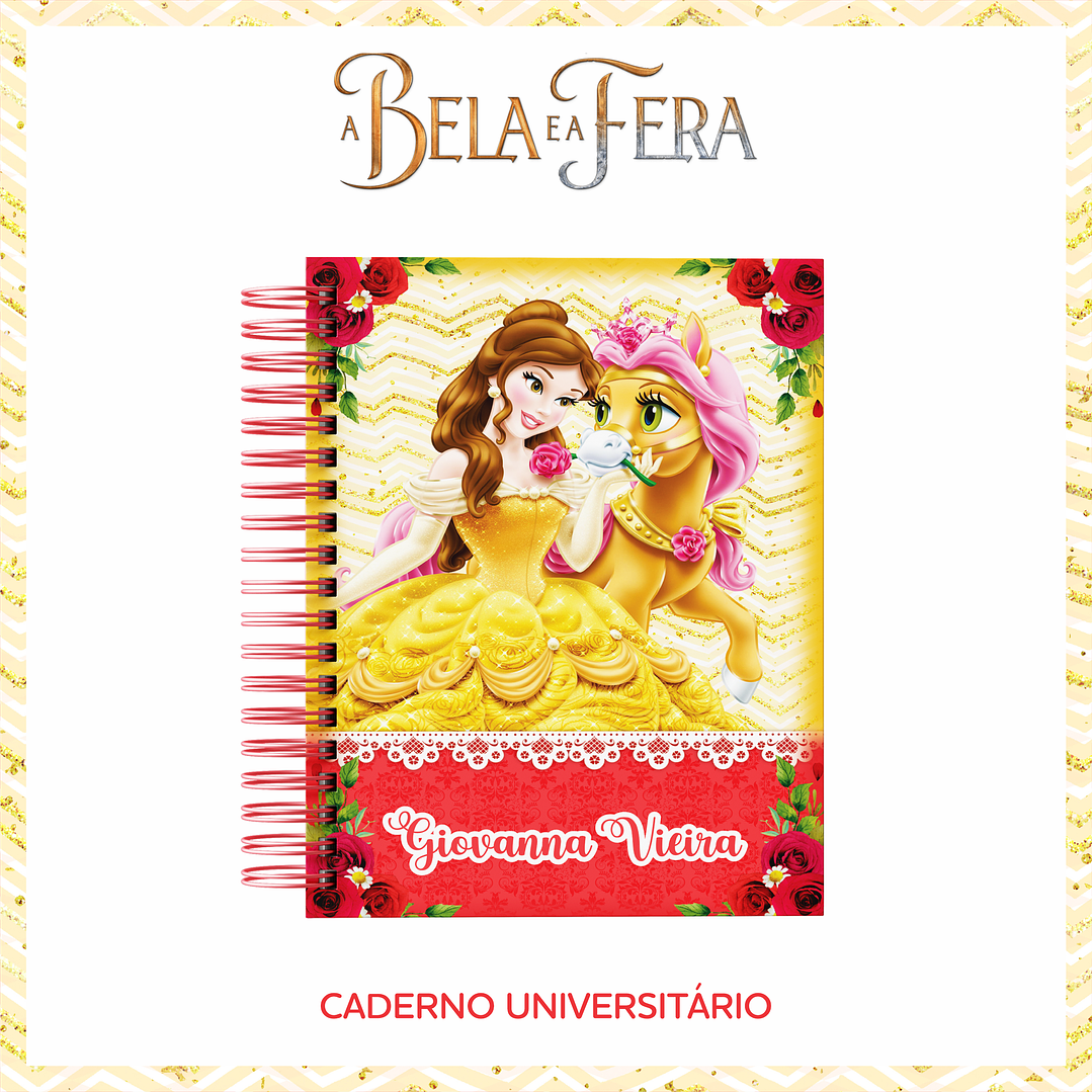 Arquivo Encadernação Escolar A Bela e a Fera 2021 8