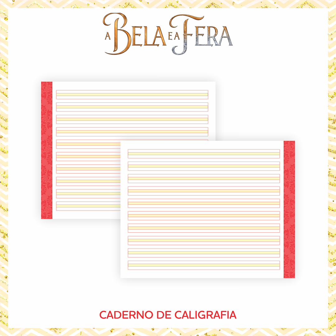 Arquivo Encadernação Escolar A Bela e a Fera 2021 9