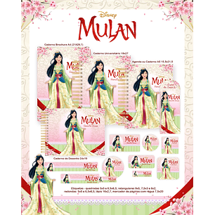 Arquivo Encadernação Escolar 2026 Mulan 