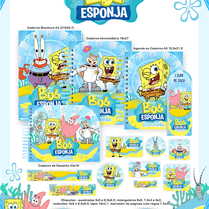 Arquivo Encadernação Escolar 2026 Bob Esponja  1
