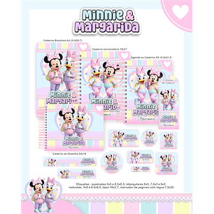 Arquivo Encadernação Escolar 2026 Minnie e Margarida 