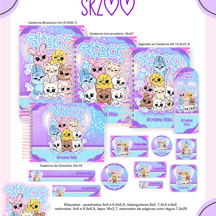 Arquivo Encadernação Escolar 2026 Skzoo 1