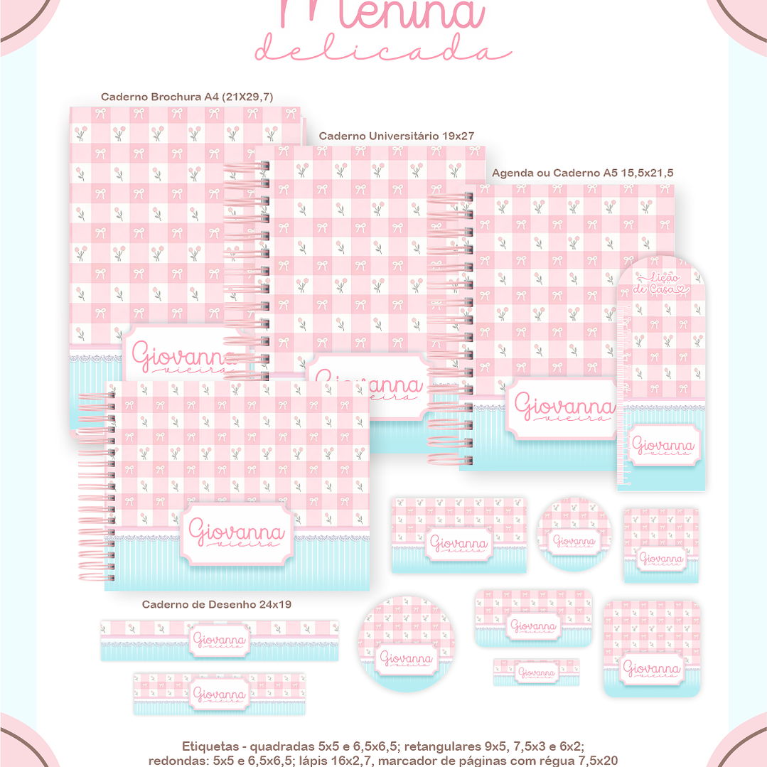 Arquivo Encadernaçao Escolar 2026 Menina Delicada  1