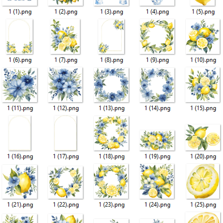 Kit Digital Limão Siciliano  5