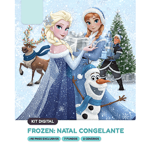 Kit Digital Natal Frozen Congelante 