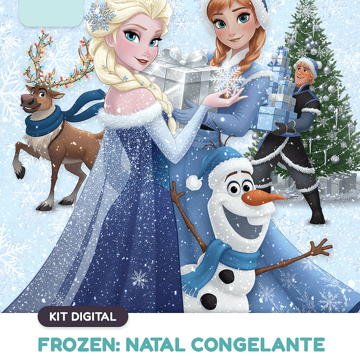Kit Digital Natal Frozen Congelante  1