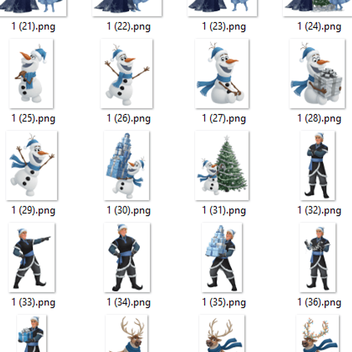 Kit Digital Natal Frozen Congelante  3