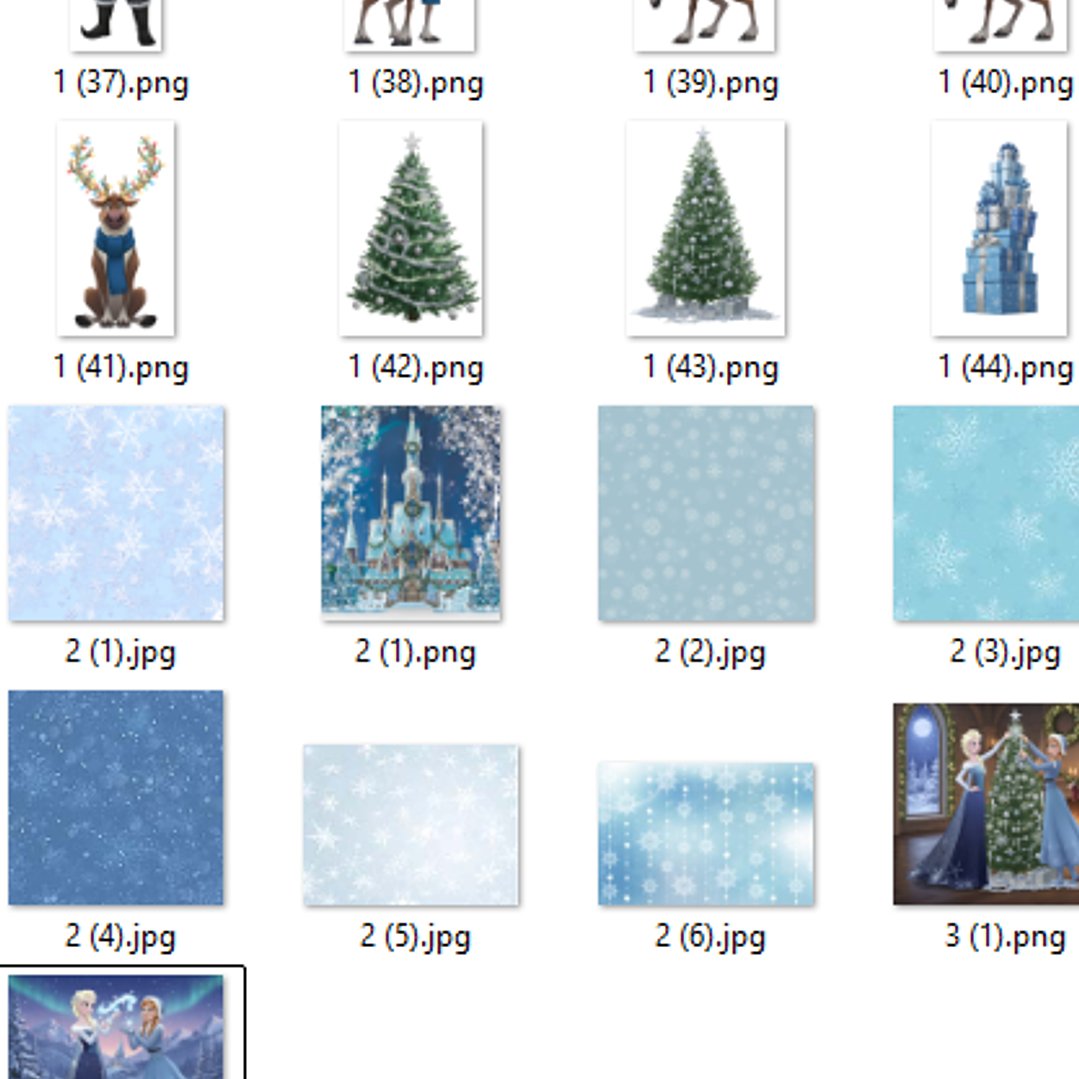 Kit Digital Natal Frozen Congelante  4