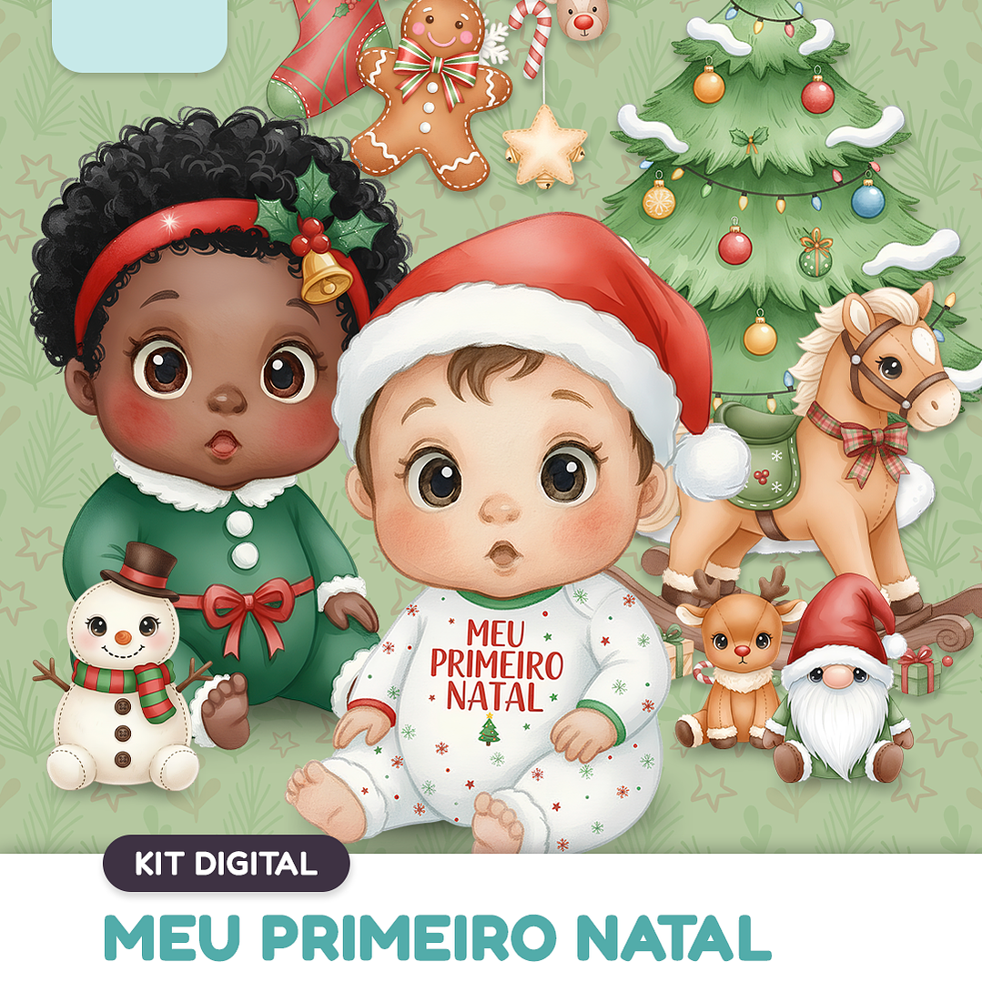 Kit Digital Meu Primeiro Natal  1