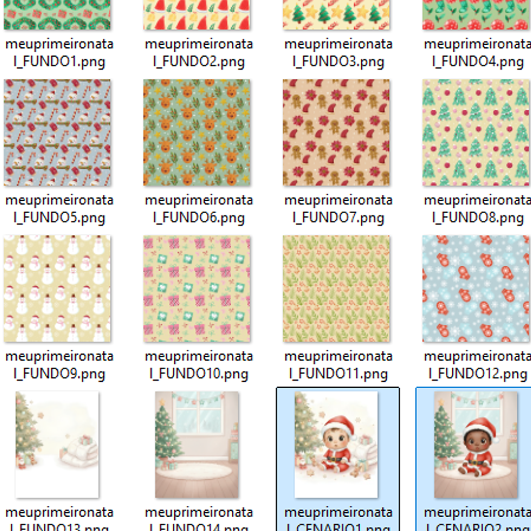 Kit Digital Meu Primeiro Natal  3