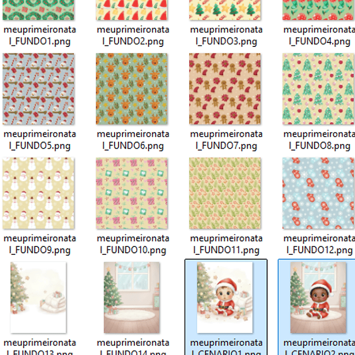 Kit Digital Meu Primeiro Natal  3