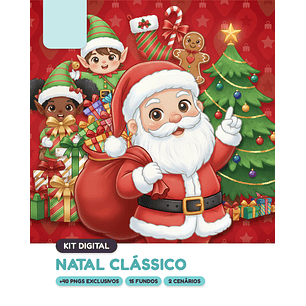 Kit Digital Natal Clássico 