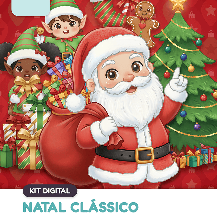 Kit Digital Natal Clássico  1