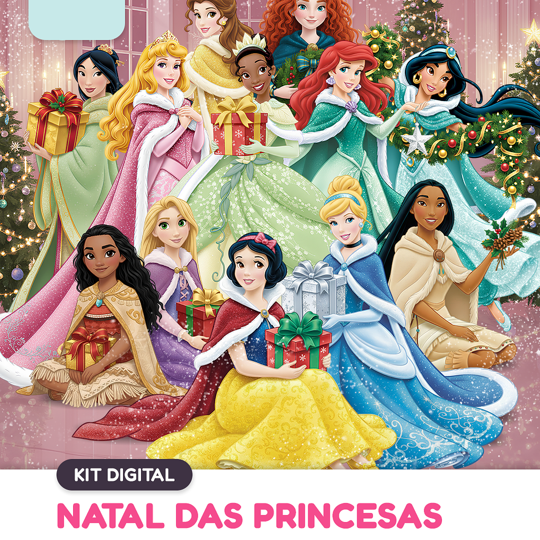 Kit Digital Natal das Princesas  1