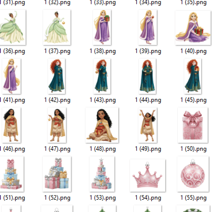 Kit Digital Natal das Princesas  2