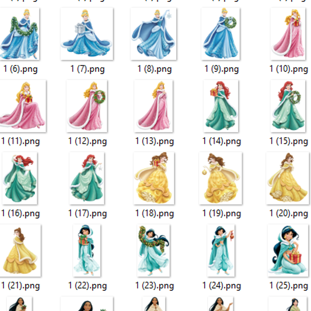 Kit Digital Natal das Princesas  3