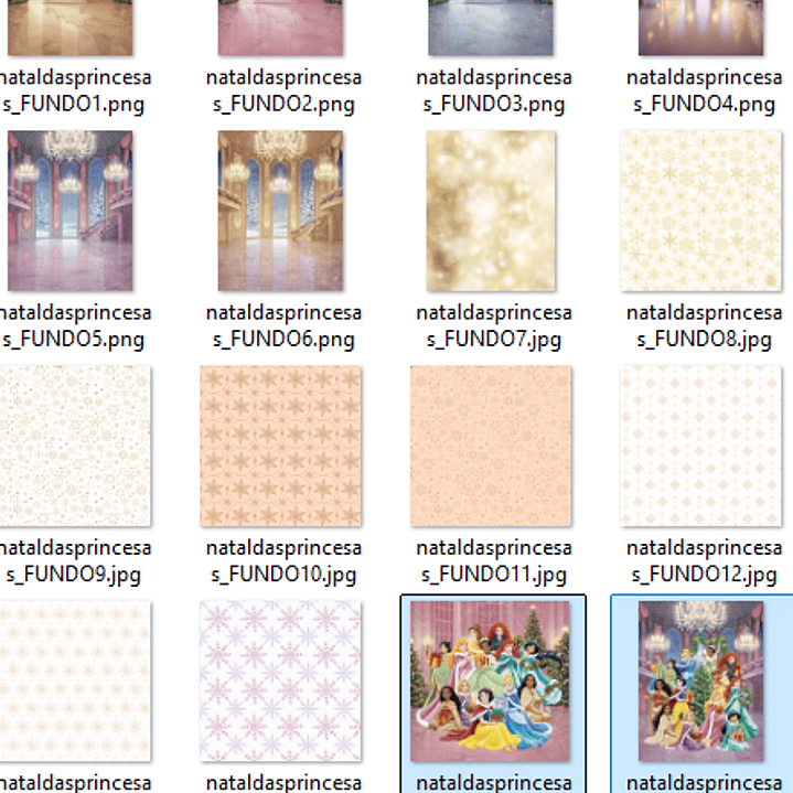 Kit Digital Natal das Princesas  4