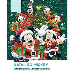 Kit Digital Natal do Mickey 