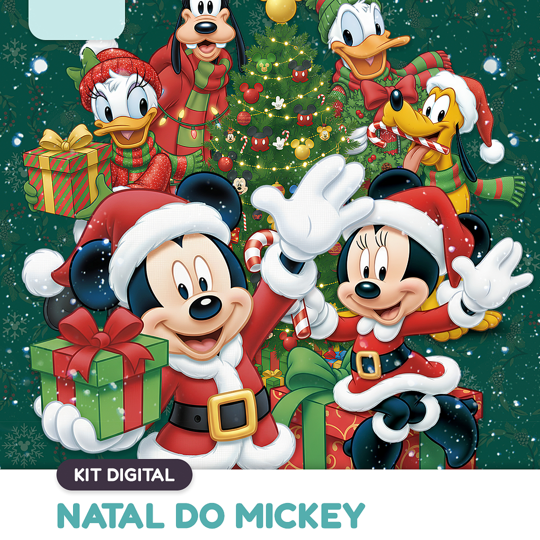 Kit Digital Natal do Mickey  1