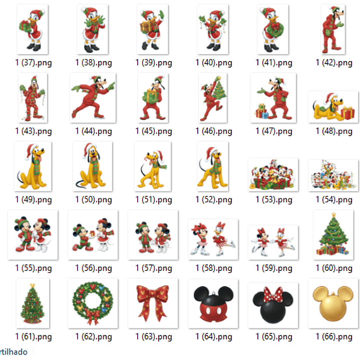 Kit Digital Natal do Mickey  2