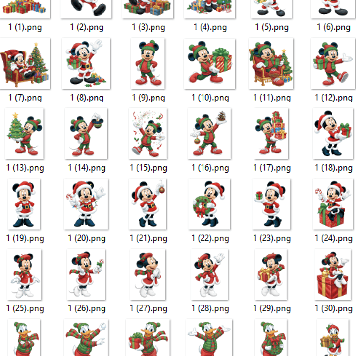 Kit Digital Natal do Mickey  3