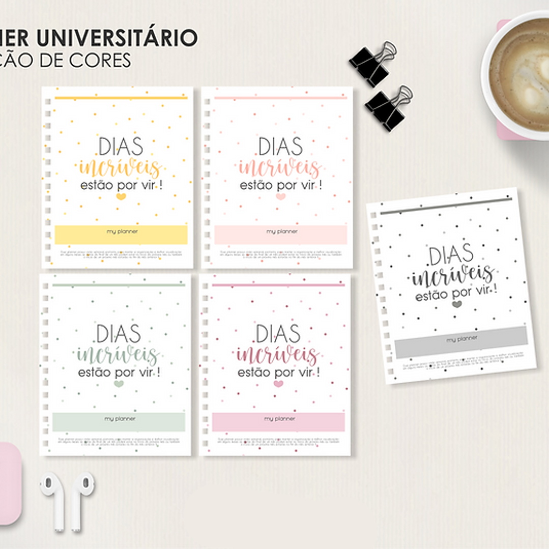 Arquivo Miolo Planner A5 Datado Horizontal  12
