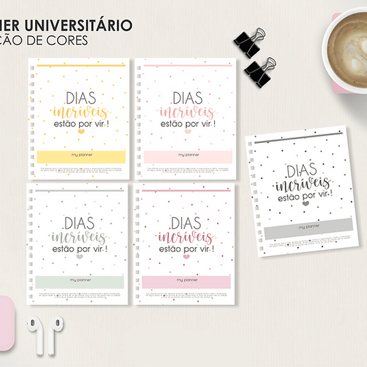 Arquivo Miolo Planner A5 Datado Horizontal  12