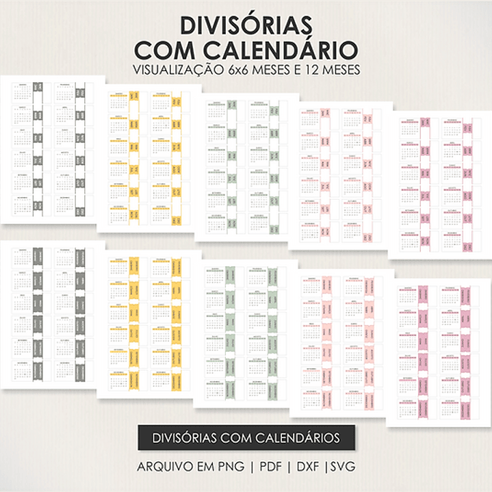 Arquivo Miolo Planner A5 Datado Vertical  7