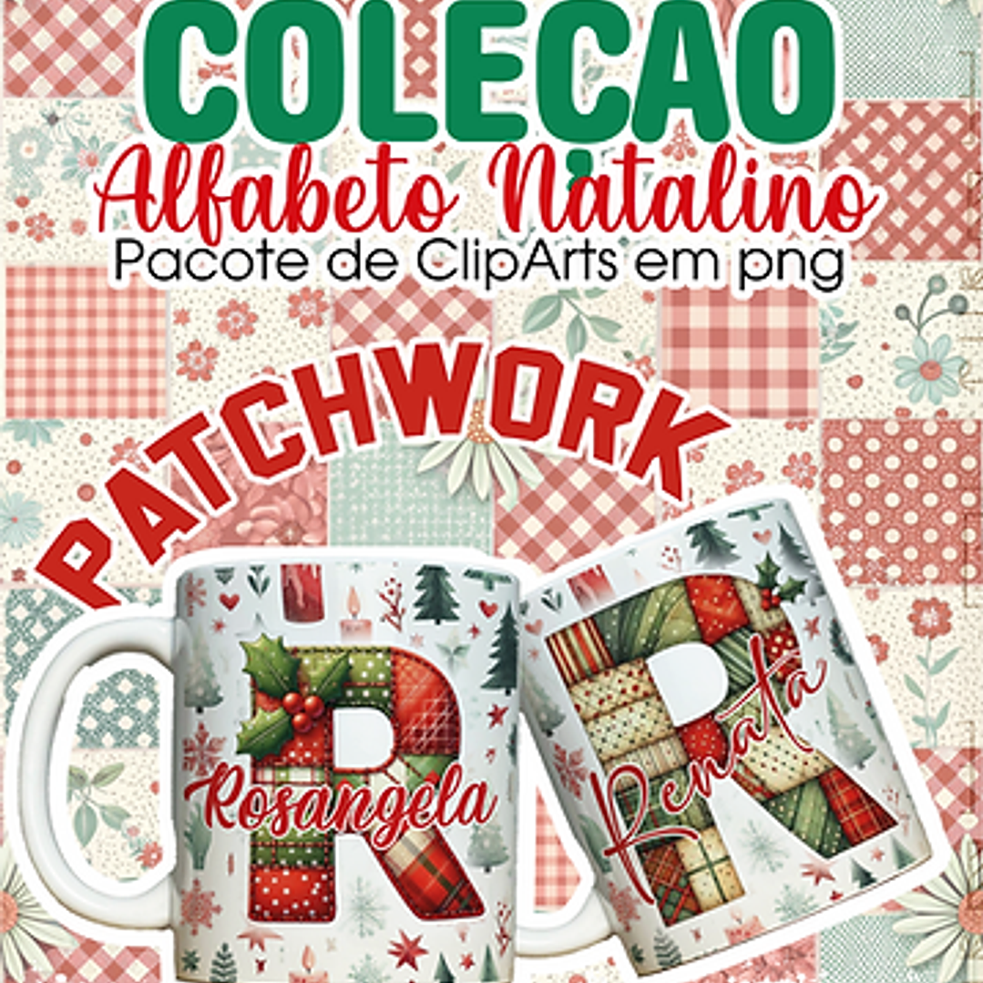 Arquivo Coleção Alfabeto Natalino Patchwork 1