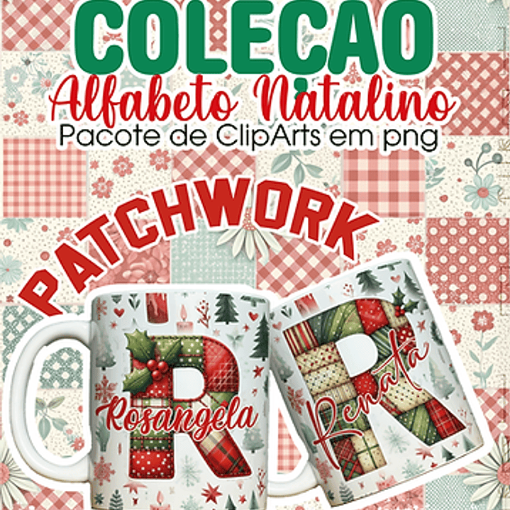 Arquivo Coleção Alfabeto Natalino Patchwork 1