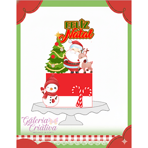 Arquivo Topo de Bolo Natal Noel 