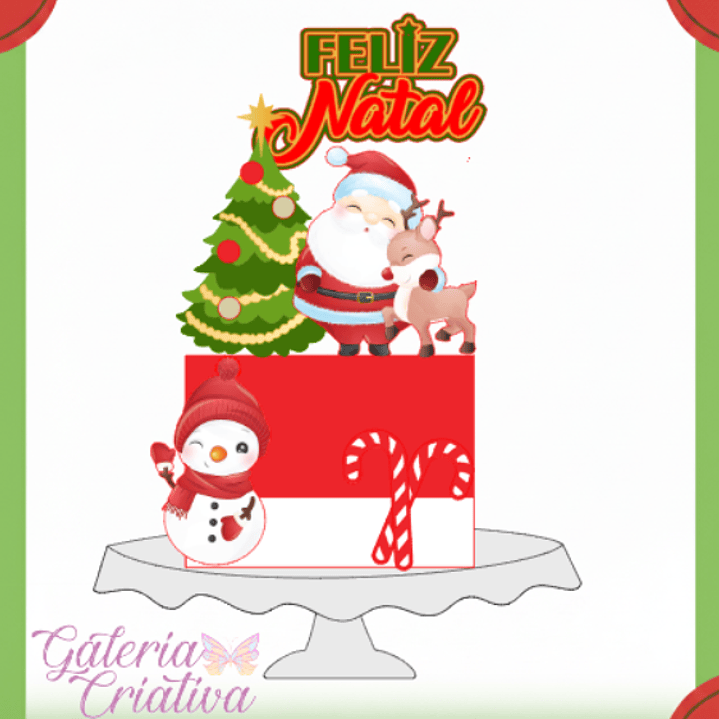 Arquivo Topo de Bolo Natal Noel  1