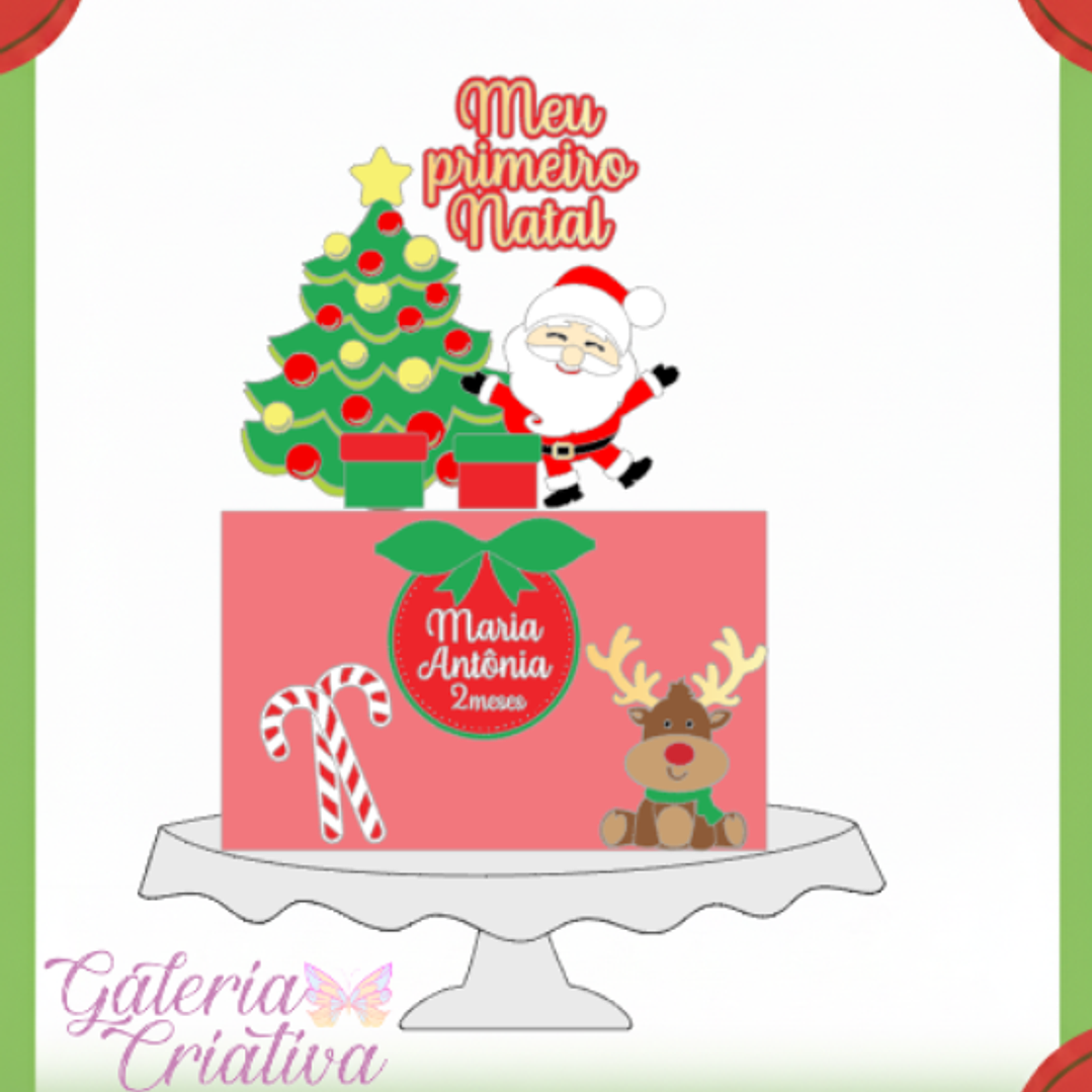 Arquivo Topo de Bolo Natal Meu Primeiro Natal em Camadas  1