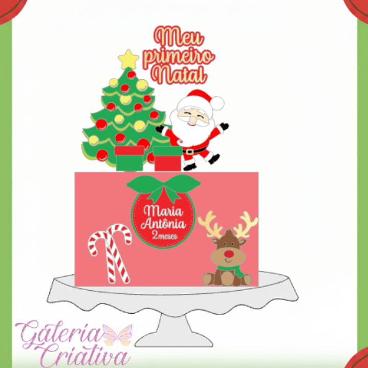 Arquivo Topo de Bolo Natal Meu Primeiro Natal em Camadas  1