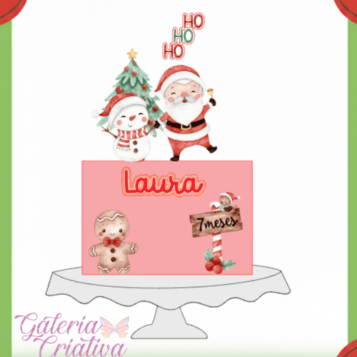 Arquivo Topo de Bolo Natal Aquarela  1