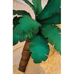 Arquivo Topo de Bolo Coqueiro Realista 