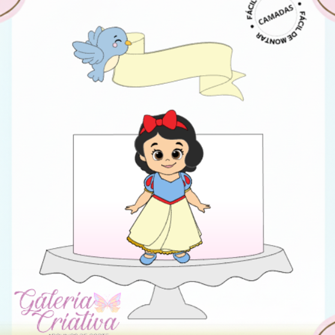 Arquivo Topo de Bolo Branca de Neve Baby 1