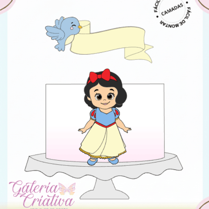 Arquivo Topo de Bolo Branca de Neve Baby 1