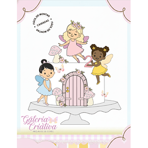 Arquivo Topo de Bolo Fadinhas 