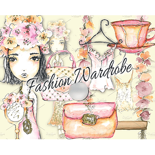 Kit Digital Garota Fashion 