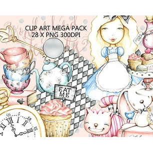 Kit Digital Alice no País das Maravilhas 