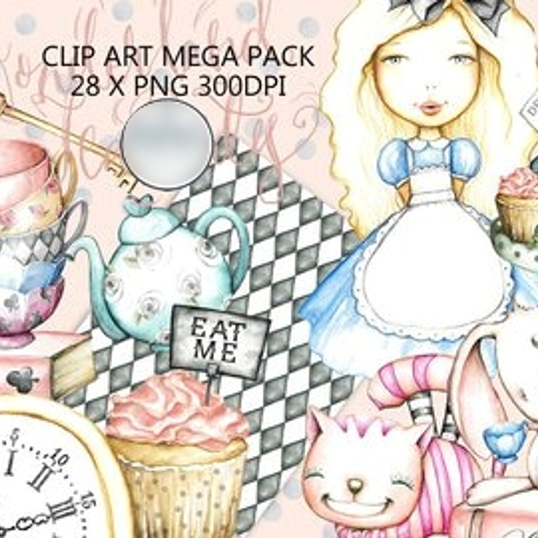 Kit Digital Alice no País das Maravilhas  1